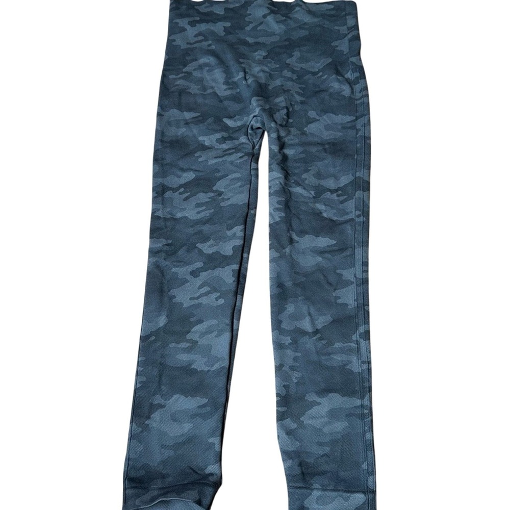SPANX Camouflage Seamless High Waist Leggings M Dark Gray‎ Black